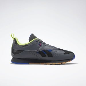 Adidasy Damskie Reebok Classic Leather RC 1.0 Szare/Czarne/Różowe PL 69OCQZU